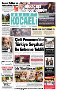 Adalet Kocaeli Gazetesi Kapak Sayfası